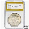 Image 1 : 1926 Silver Peace Dollar PGA MS64