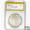 Image 1 : 1882-CC Morgan Silver Dollar PGA MS65