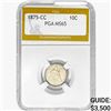 Image 1 : 1875-CC Seated Liberty Dime PGA MS65