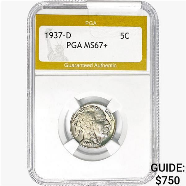 1937-D Buffalo Nickel PGA MS67+