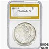 Image 1 : 1881-S Morgan Silver Dollar PGA MS64+ PL