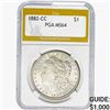 Image 1 : 1882-CC Morgan Silver Dollar PGA MS64