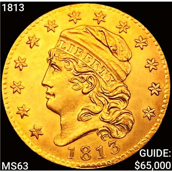 1813 $5 Gold Half Eagle