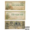 Image 1 : [3] 1800s $1,$2,$5 Lot of U.S. Currency