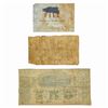 Image 2 : [3] 1861-1863 5C,50C,$1 Lot of U.S. Currency