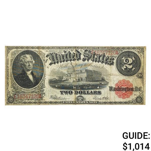 1917 2 U.S. Legal Tender Note