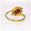 Image 2 : 10K yg Diamond & Ruby Fashion Ring Size 6