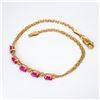 Image 4 : 10k yg 7 inch Ruby & Diamond Bracelet