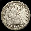 Image 1 : 1854 Arrows Seated Liberty Quarter LIGHTLY CIRCULATED