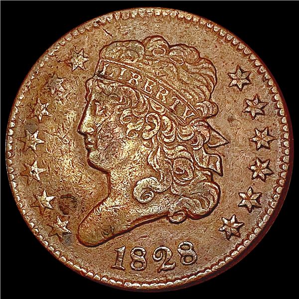 1828 Classic Head Half Cent CLOSELY UNCIRCULATED