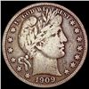 Image 1 : 1909 Barber Half Dollar NICELY CIRCULATED
