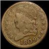 Image 1 : 1809 Classic Head Half Cent NICELY CIRCULATED