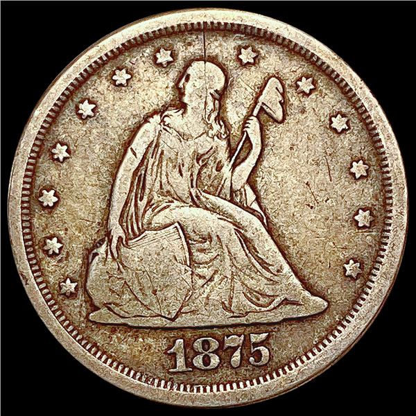 1875-S Twenty Cent Piece NICELY CIRCULATED