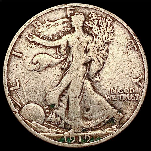 1919-S Walking Liberty Half Dollar LIGHTLY CIRCULATED