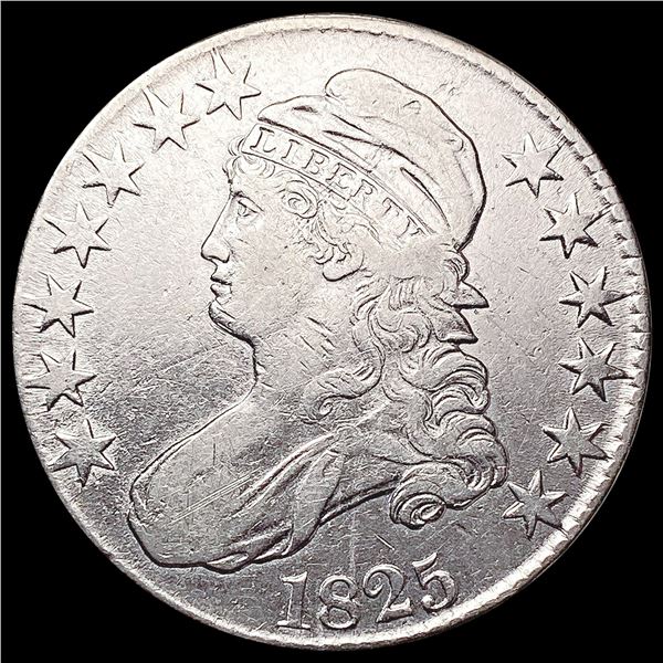 1825 Capped Bust Half Dollar CLOSELY UNCIRCULATED