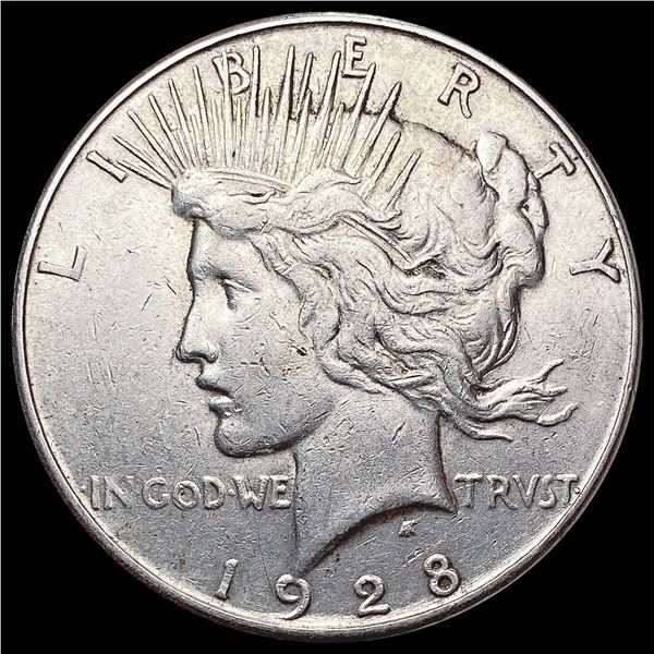 1928-S Silver Peace Dollar CLOSELY UNCIRCULATED