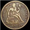 Image 1 : 1873 Arrows Seated Liberty Dime NICELY CIRCULATED