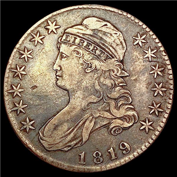 1819 Capped Bust Half Dollar LIGHTLY CIRCULATED