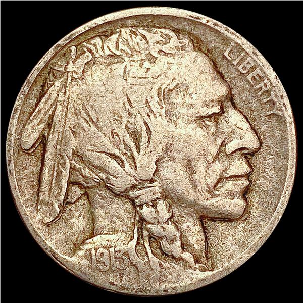 1913-D T2 Buffalo Nickel LIGHTLY CIRCULATED