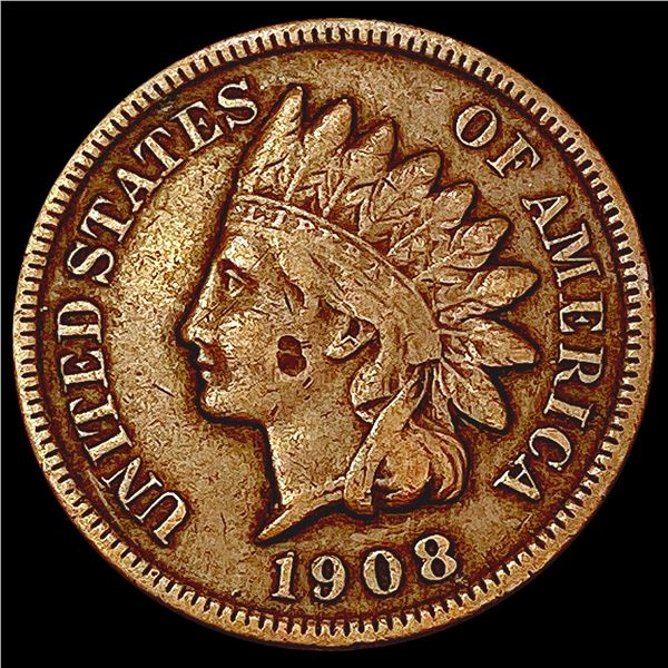 1908-S Indian Head Cent LIGHTLY CIRCULATED