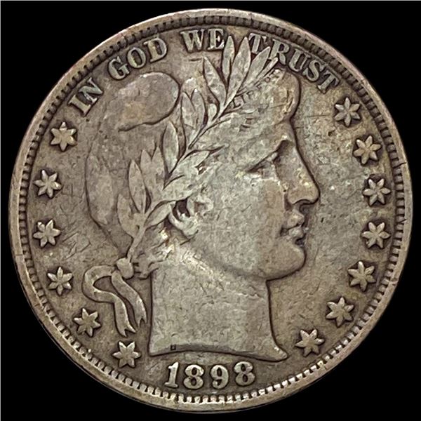 1898 Barber Half Dollar LIGHTLY CIRCULATED