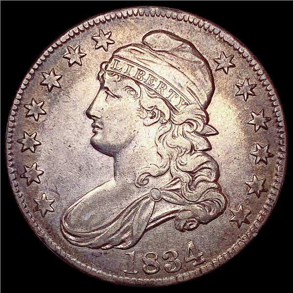 1834 Capped Bust Half Dollar CLOSELY UNCIRCULATED