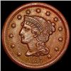 Image 1 : 1857 Braided Hair Large Cent CLOSELY UNCIRCULATED