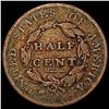 Image 2 : 1825 Classic Head Half Cent NICELY CIRCULATED