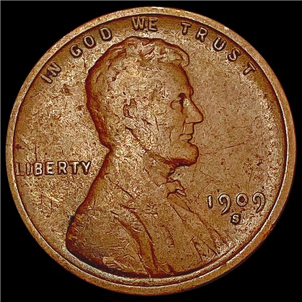 1909-S Wheat Cent NEARLY UNCIRCULATED