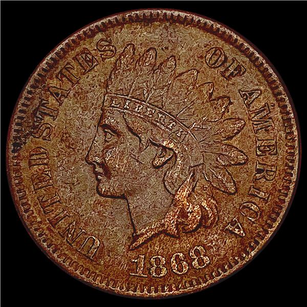1868 Indian Head Cent LIGHTLY CIRCULATED