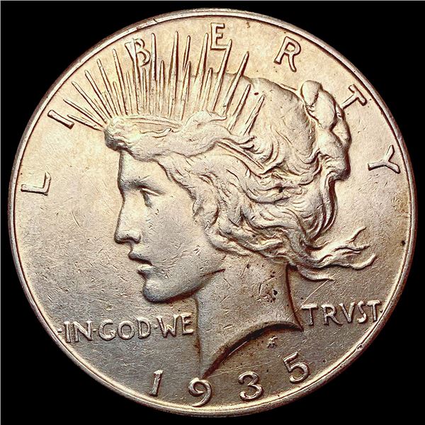 1935 Silver Peace Dollar CLOSELY UNCIRCULATED