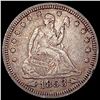 Image 1 : 1853 Arrows Rays Seated Liberty Quarter LIGHTLY CIRCULATED