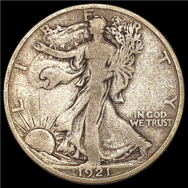 1921-S Walking Liberty Half Dollar LIGHTLY CIRCULATED
