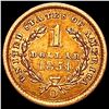 Image 2 : 1851-O Rare Gold Dollar CLOSELY UNCIRCULATED