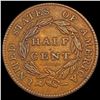 Image 2 : 1826 Coronet Head Half Cent CLOSELY UNCIRCULATED