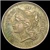 Image 1 : 1867 Nickel Three Cent CLOSELY UNCIRCULATED