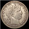 Image 1 : 1908 Barber Half Dollar NICELY CIRCULATED
