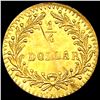 Image 2 : 1880 Round California Gold Quarter UNCIRCULATED