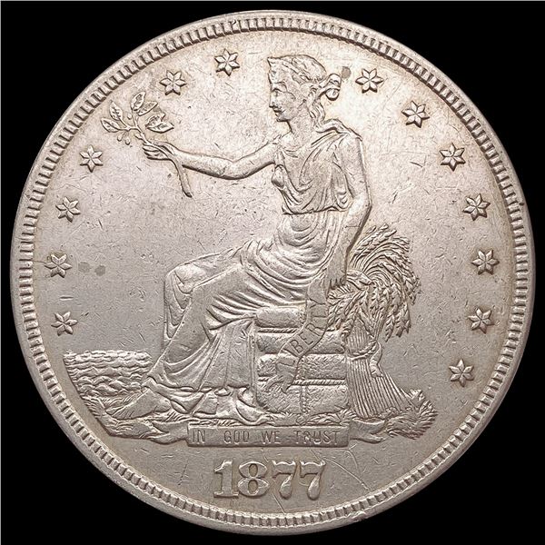 1877-S Silver Trade Dollar NEARLY UNCIRCULATED
