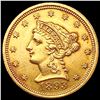 Image 1 : 1893 $2.50 Gold Quarter Eagle UNCIRCULATED
