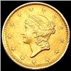 Image 1 : 1852 Rare Gold Dollar CHOICE AU