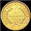 Image 2 : 1852 Rare Gold Dollar CHOICE AU