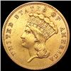 Image 1 : 1855 $3 Gold Piece CLOSELY UNCIRCULATED