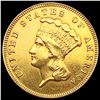 Image 1 : 1874 $3 Gold Piece CLOSELY UNCIRCULATED