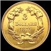 Image 2 : 1874 $3 Gold Piece CLOSELY UNCIRCULATED