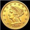 Image 1 : 1852 $2.50 Gold Quarter Eagle CHOICE BU