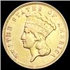 Image 1 : 1878 $3 Gold Piece CLOSELY UNCIRCULATED