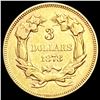 Image 2 : 1878 $3 Gold Piece CLOSELY UNCIRCULATED