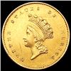 Image 1 : 1854 Rare Gold Dollar CLOSELY UNCIRCULATED