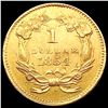 Image 2 : 1854 Rare Gold Dollar CLOSELY UNCIRCULATED